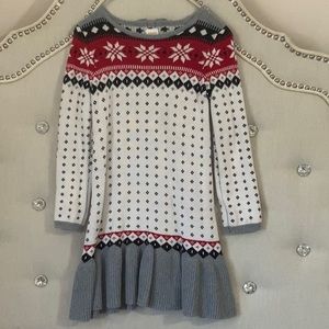 Gymboree Fair Isle Sweater Dress 5 T